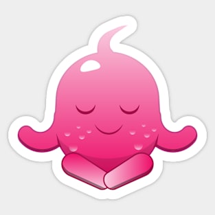 Yoga pose, Burntboo Sticker